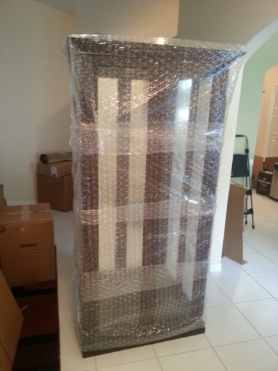 Box Crating Packing Glass Cabinet 2