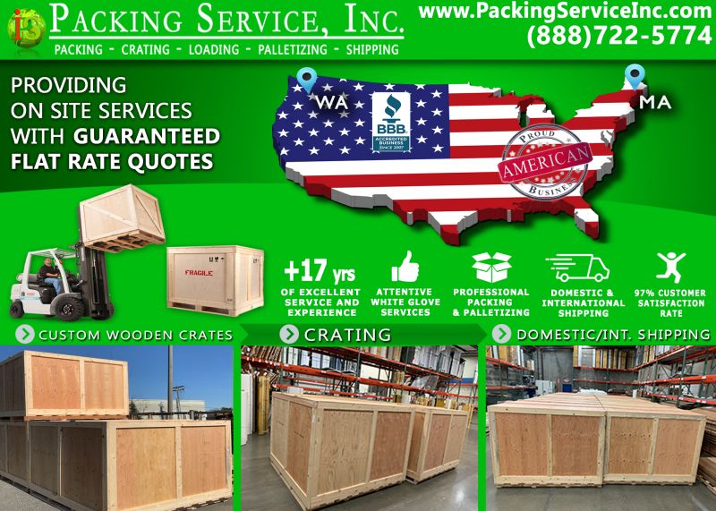 Custom Wooden Crates Washington to Massachusetts