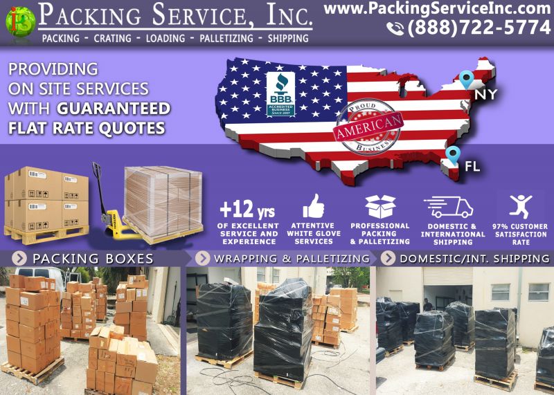 Pack Boxes, Palletizing and Shipping from FL to New York