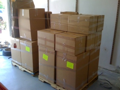 Packing, palletizing and preparing for shipping 1
