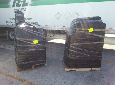 Packing, delivery and palletizing to shipping company to NY 